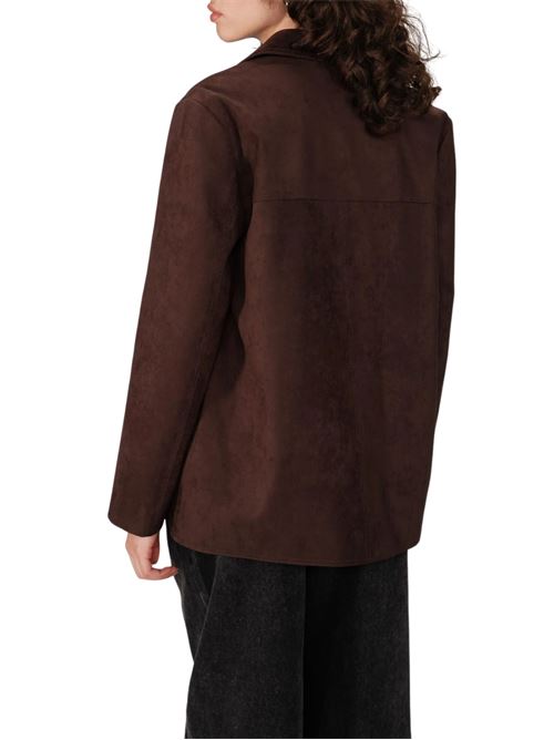 Giacca sartoriale in suede Grace & Mila | FW25111020CHOC